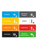 Rectangular sticker 120 x 50 mm