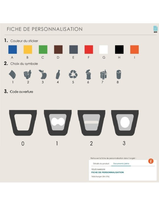 Collecteur Munich 50 L  Bac intérieur