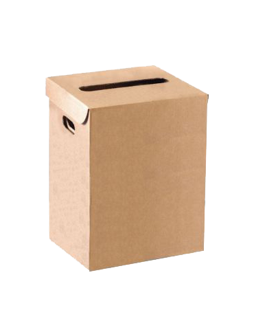 CORBEILLE 36L EN CARTON - VERSION NEUTRE LOT DE 10