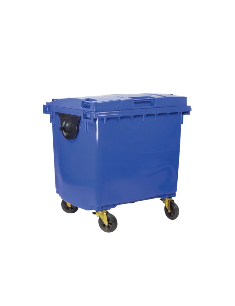 Conteneur plastique 1000 L sans couvercle - Déchets publics