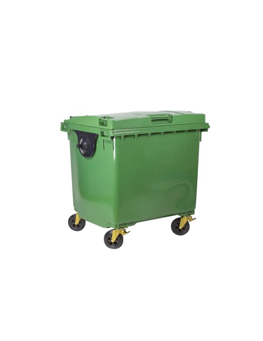 Conteneur plastique 1000 L sans couvercle - Déchets publics