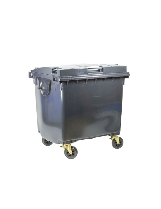 Conteneur plastique 1000 L sans couvercle - Déchets publics