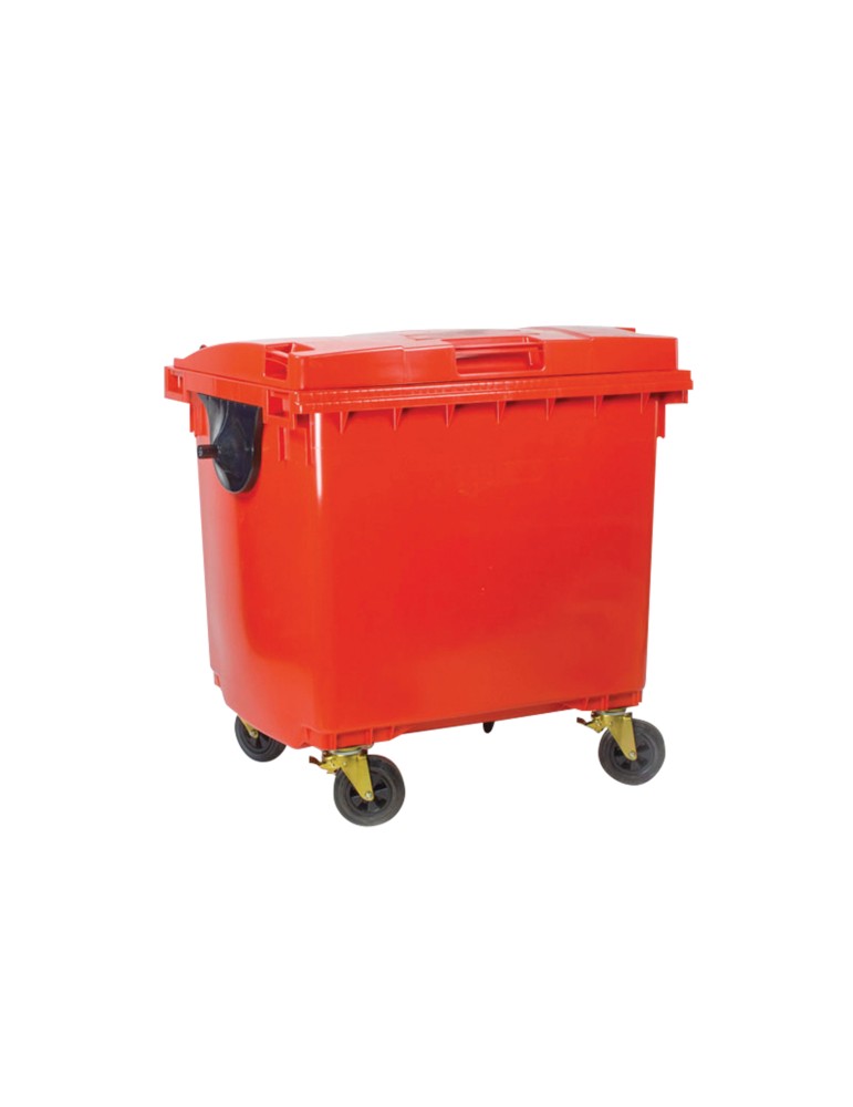 Conteneur plastique 770 L avec couvercle - Collectivité