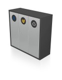 Bremen litter bin 120 L self-closing + inner bin