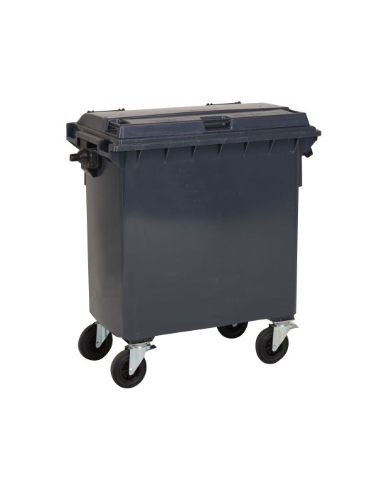 Conteneur plastique 770 L avec couvercle - Poubelle Conteneur plastique 770 L avec couvercle - Poubelle