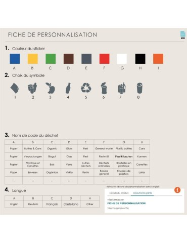 Collecteur Oporto 30 L  Couvercle fermé 2