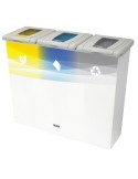 Collecteur Oporto Couvercle fermé 3 x 60 L imprimé
