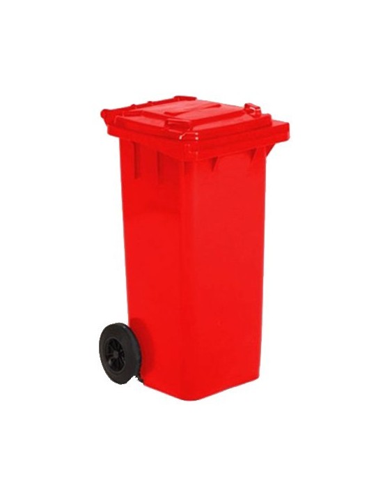 Conteneur plastique 2 roues 120 L - Déchets espaces publics