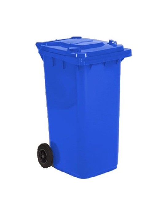 Conteneur plastique 2 roues 120 L - Poubelle pour collectivités