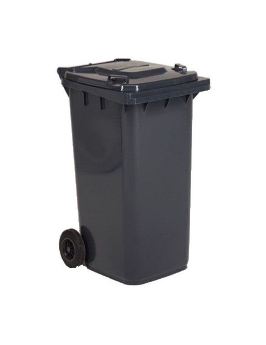 Conteneur plastique 2 roues 120 L - Poubelle pour collectivités