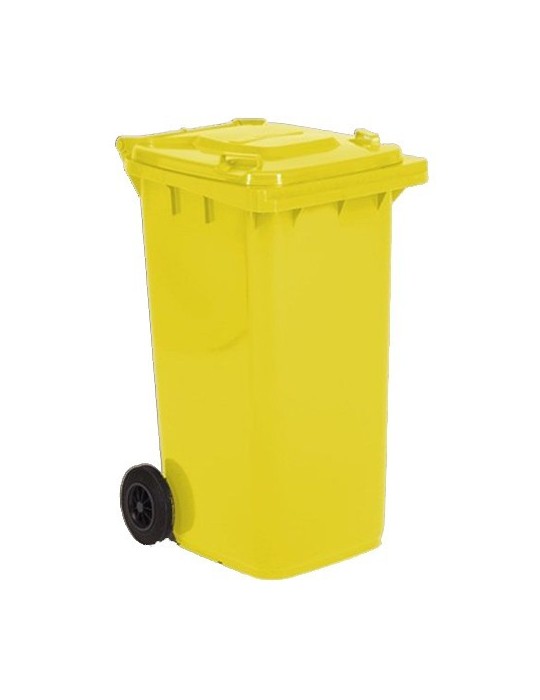 Conteneur plastique 2 roues 120 L - Poubelle pour collectivités
