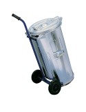 Hand truck for galvanised steel container 110 L