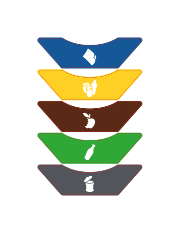 Collecteur carton Combin 60 L 2