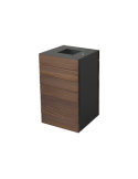 Corbeille Valencia 100 L peint avec des planches de bois tropical