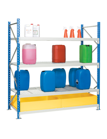 Rayonnage avec rétention 375 L - RecycleOffice