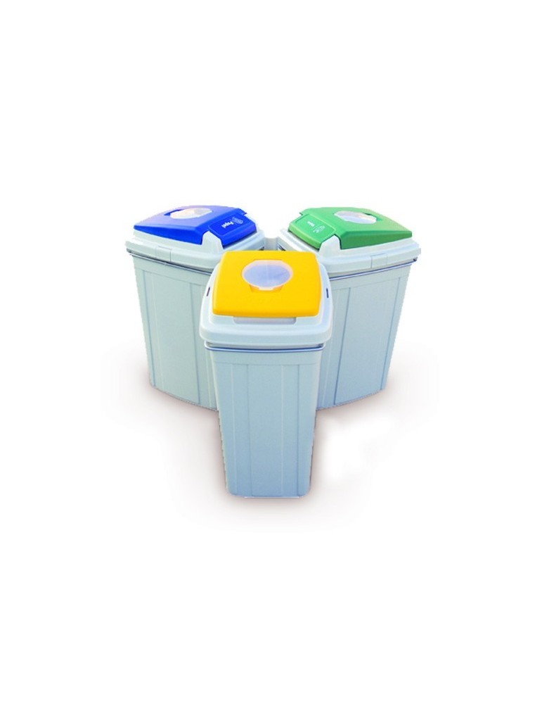 Poubelle Support Sac Eco Lid 3 Flux 95 L