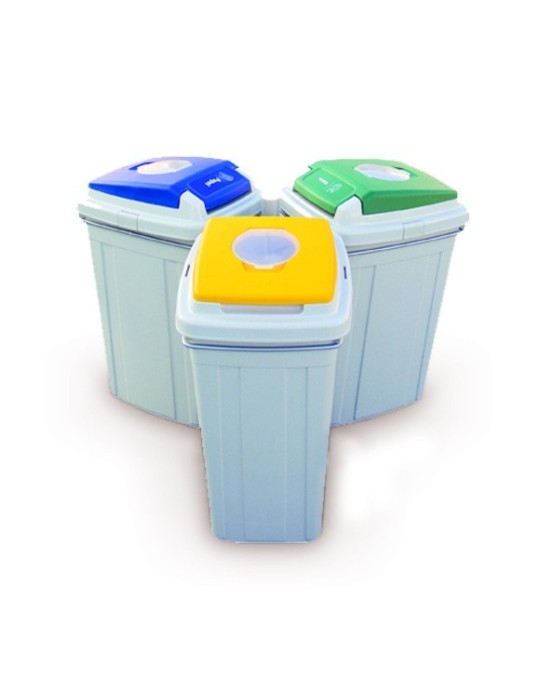 Poubelle Support Sac Eco Lid 3 Flux 95 L