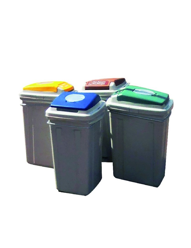 Support sac Eco Lid 95L pour 4 flux