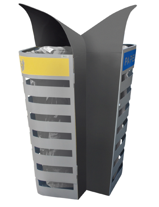 Poubelle extérieure Isle Sydney 2 x 100 L  Métal