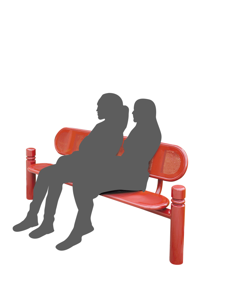 Banc Estoril avec pommeau Agora pour aménagement extérieur