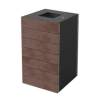 copy of Valencia Litter bin 100 L corten effect