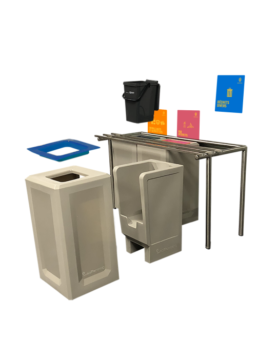 Seau bio-déchets table de tri Trigo