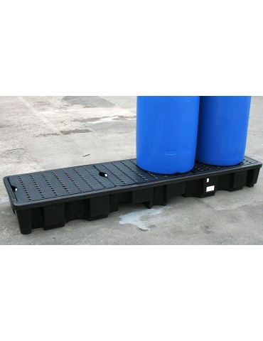 Palette rétention 235L pour 4 fûts en ligne 2