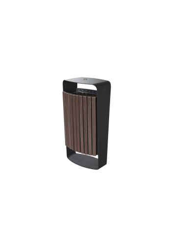 Poubelle Malaga 75 L  Plastique recyclé avec support sac 2