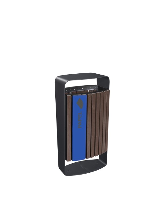 Poubelle Malaga 75 L plastique recyclé - RecycleOffice