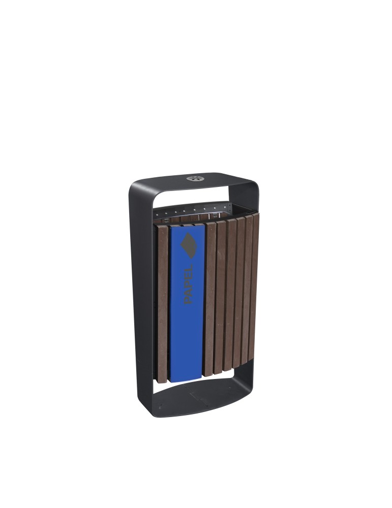 Poubelle Malaga 75 L plastique recyclé - RecycleOffice