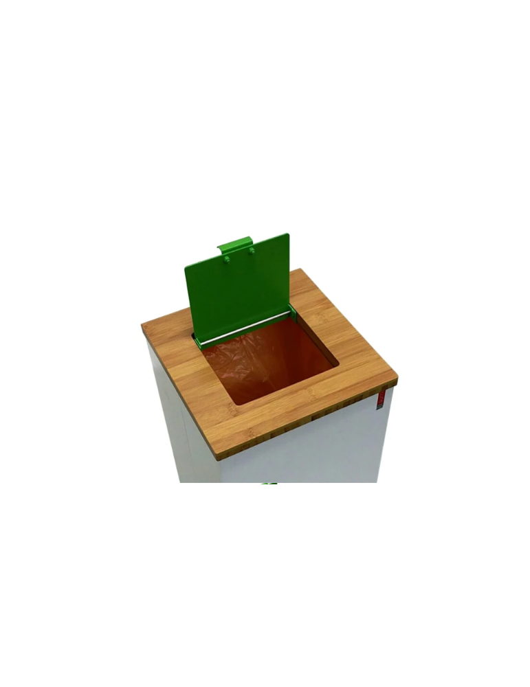 COUVERCLE VERT POUBELLE LUNE PAXA