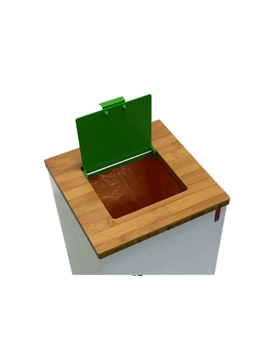 COUVERCLE VERT POUBELLE LUNE PAXA