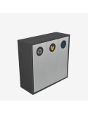 Corbeille Bremen 120 L self closing + support sac