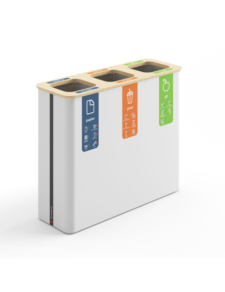 Poubelle Binbin 3 x 60 L