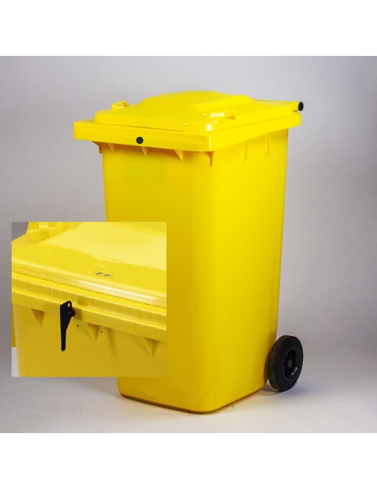 Fermeture triangulaire conteneurs 2 roues 120 - 240 L