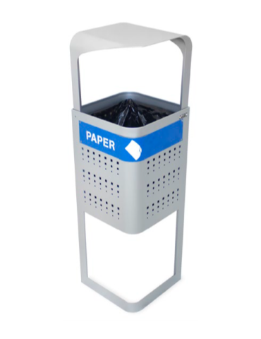 Poubelle extérieure Athens 50 L avec chapeau