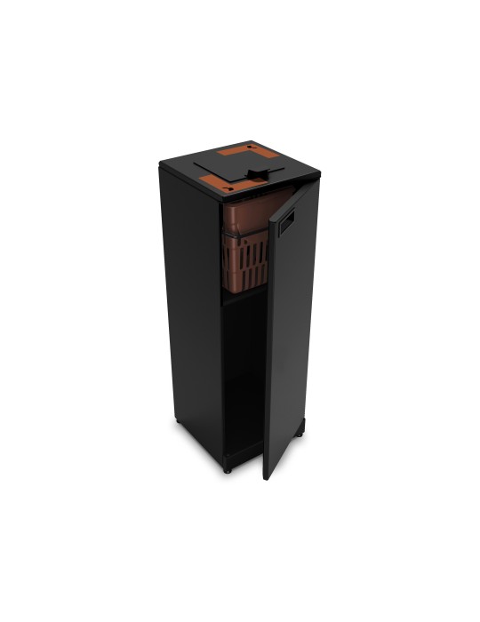 Poubelle Turin 10 L Plus biodéchets avec couvercle