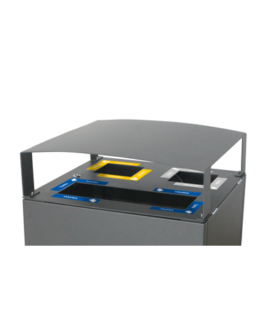 CORBEILLE PALMA 180L - 2 FLUX BAC INTERIEUR - BOIS 2