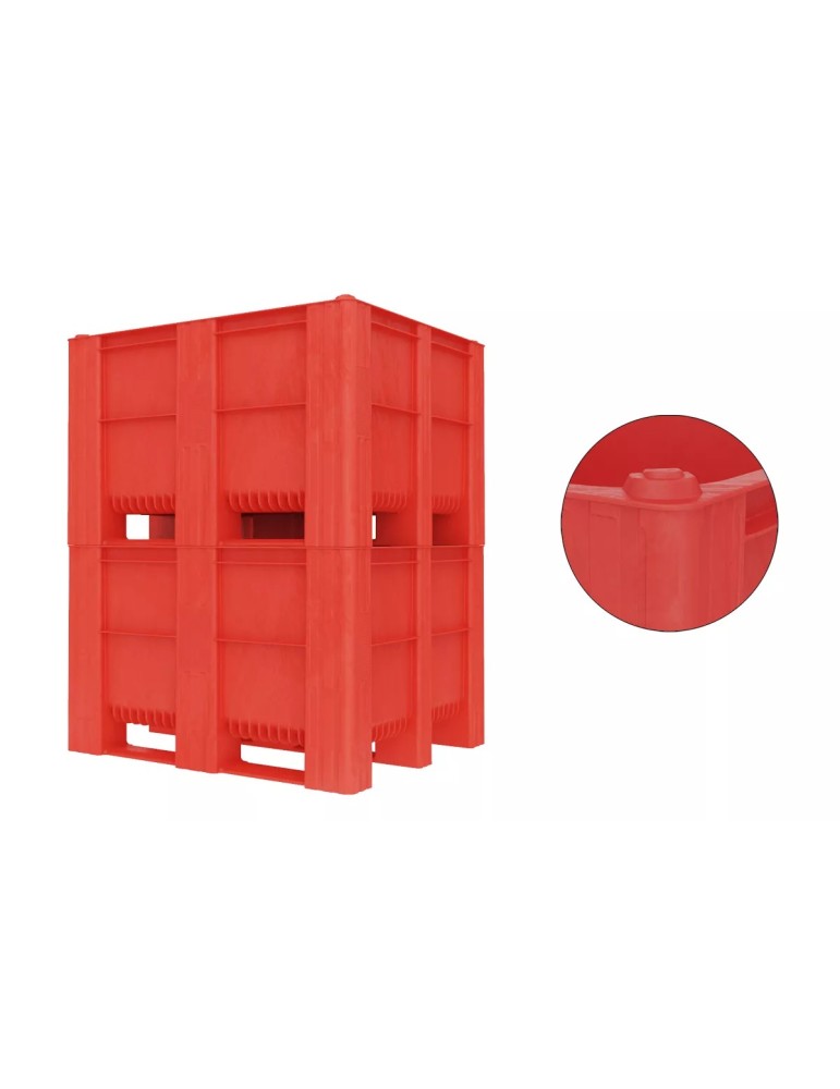 CAISSE PALETTE T1000 PLEINE 605L 1200X1000X740