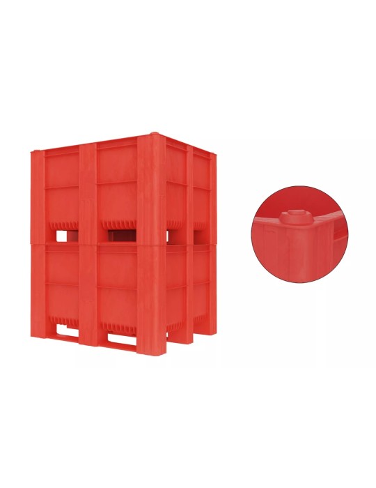 CAISSE PALETTE T1000 PLEINE 605L 1200X1000X740