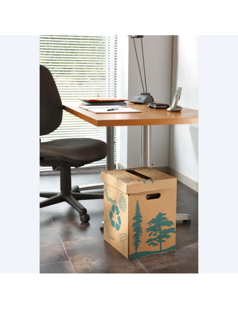 CORBEILLE 36L EN CARTON - VERSION IMPRIMEE LOT DE 10