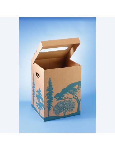 CORBEILLE 36L EN CARTON - VERSION IMPRIMEE LOT DE 10 2