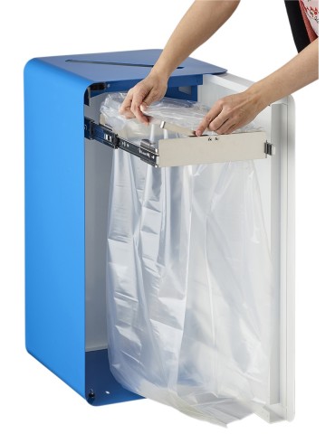 COLLECTEUR 75L SAC BLEU POUR PAPIER - CUBATRI 2