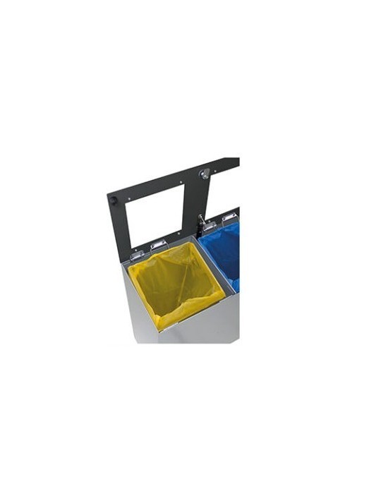 COLLECTEUR 1X60L AVEC SAC ET TRAPPE - EDINBURGH