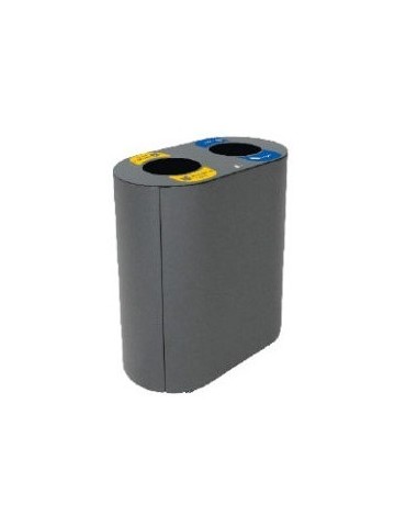 COLLECTEUR 2X60L AVEC BAC ET OUVERTURE - MANCHESTER