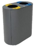 COLLECTEUR 2X60L AVEC BAC ET OUVERTURE - MANCHESTER
