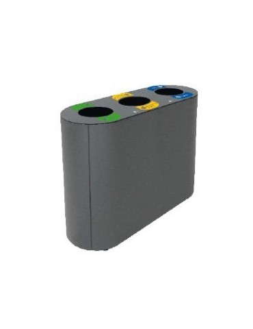 COLLECTEUR 3X60L AVEC BAC ET OUVERTURE - MANCHESTER