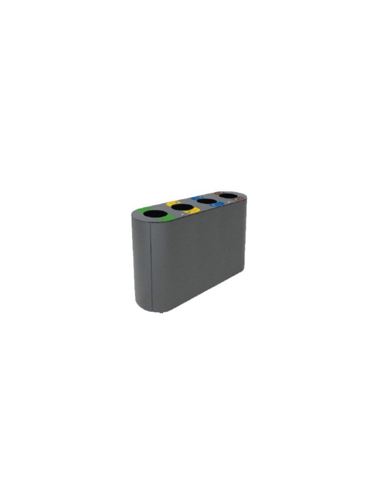 COLLECTEUR 4X60L AVEC BAC ET OUVERTURE - MANCHESTER
