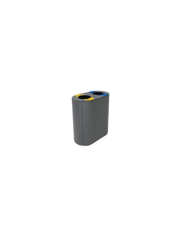 COLLECTEUR 2X60L AVEC BAC ET OUVERTURE SELECTIVE - MANCHESTER