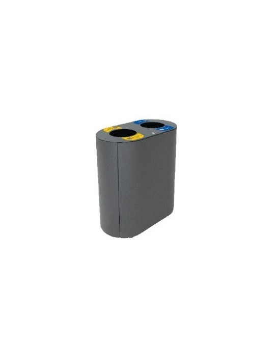 COLLECTEUR 2X60L AVEC BAC ET OUVERTURE SELECTIVE - MANCHESTER
